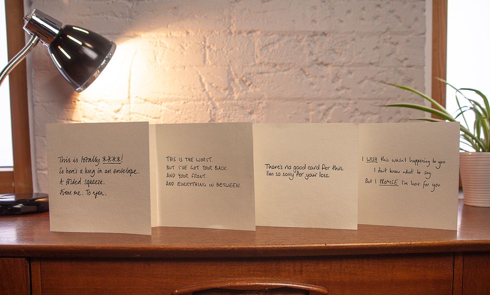 You can now buy sympathy cards for people who have suffered miscarriages