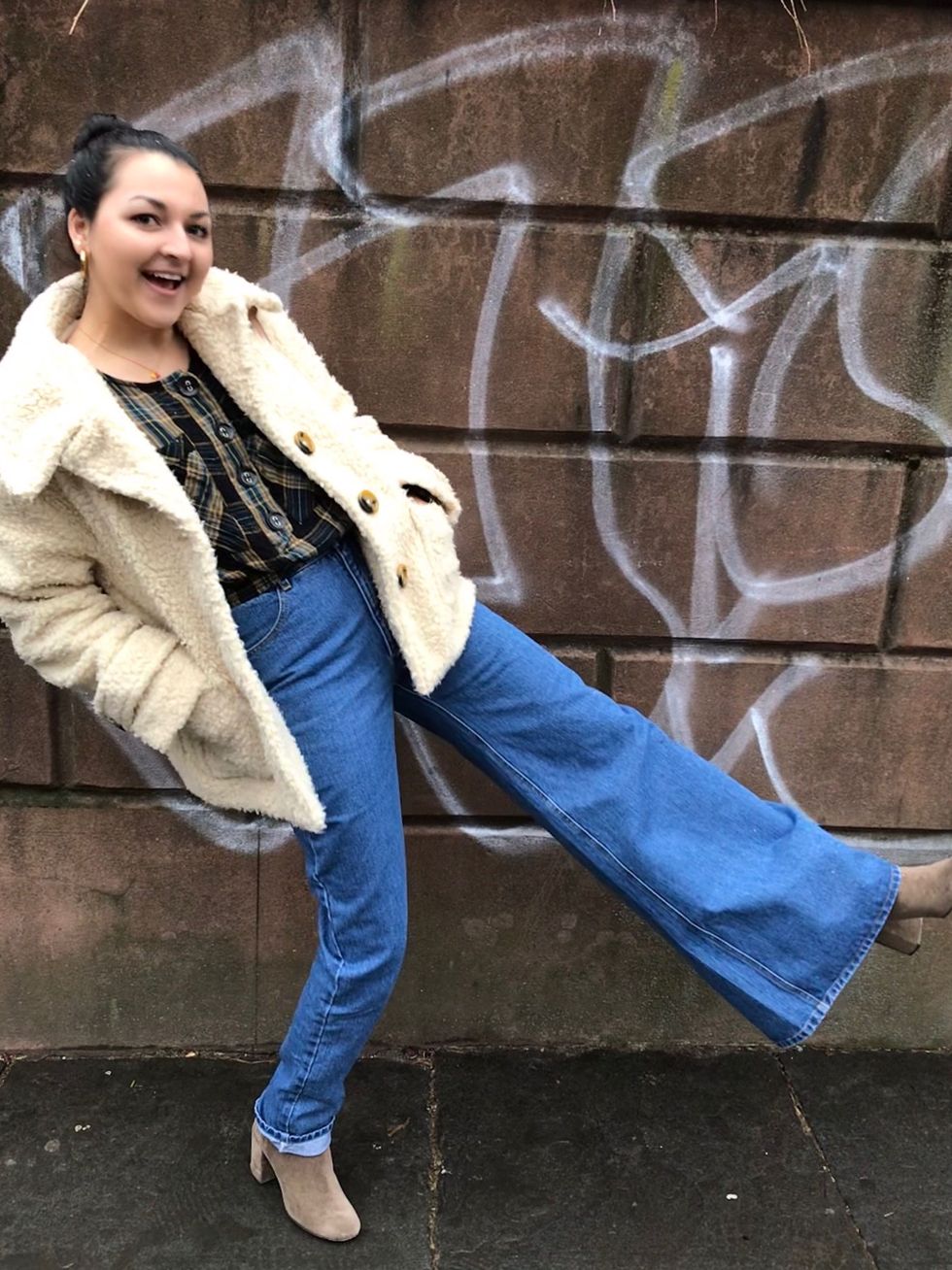 Sunita  Denim x Denim 👖 How I styled this @goodamerican Denim