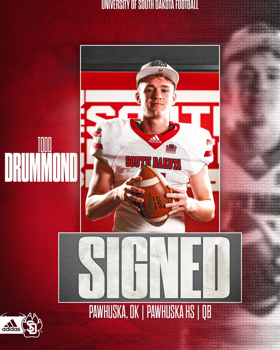 Todd Drummond Signs To Play Football at University of South Dakota