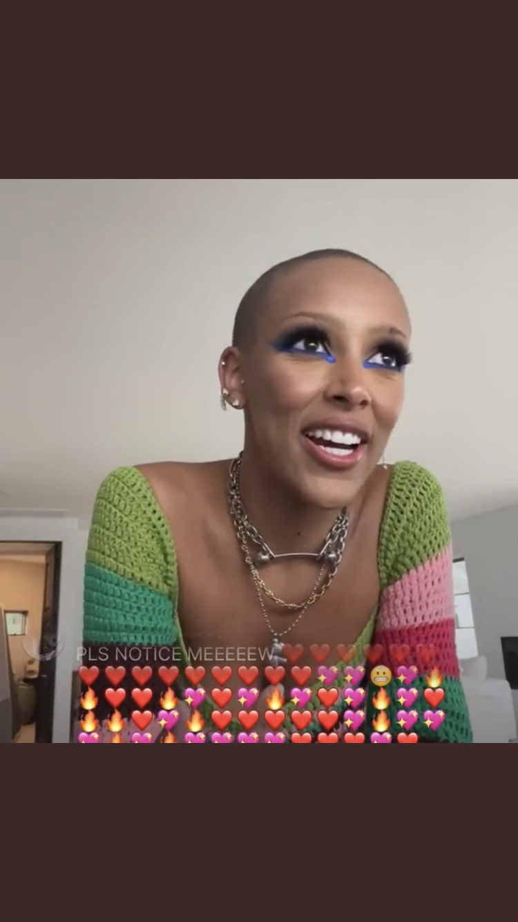 Doja Cat Just Shaved Off Her Hair AND Eyebrows on Instagram Live