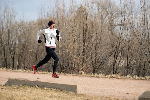 White, Running, Outdoor recreation, Recreation, Individual sports, Tree, Ultramarathon, Winter, Sports, Fun, 