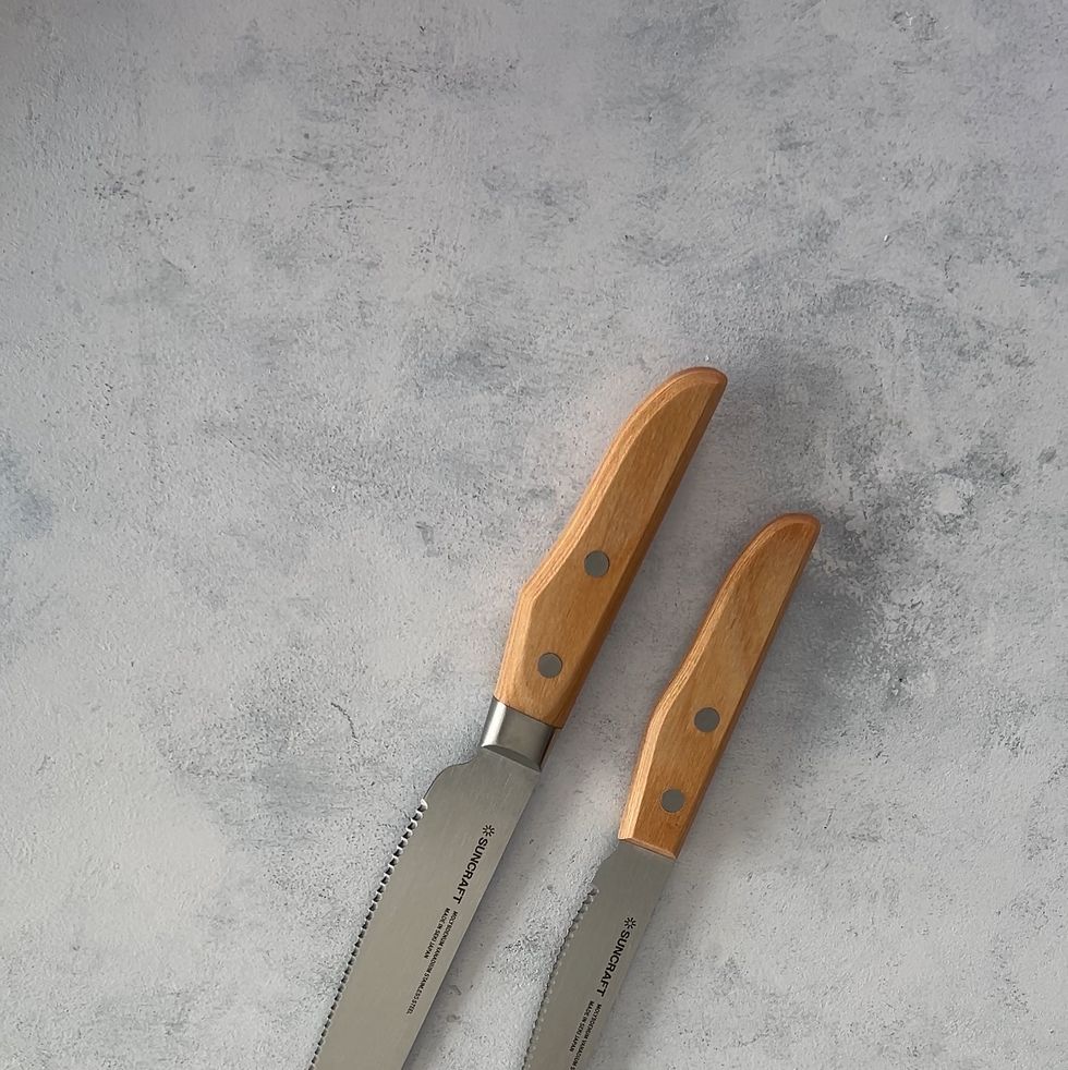 a knife on a counter