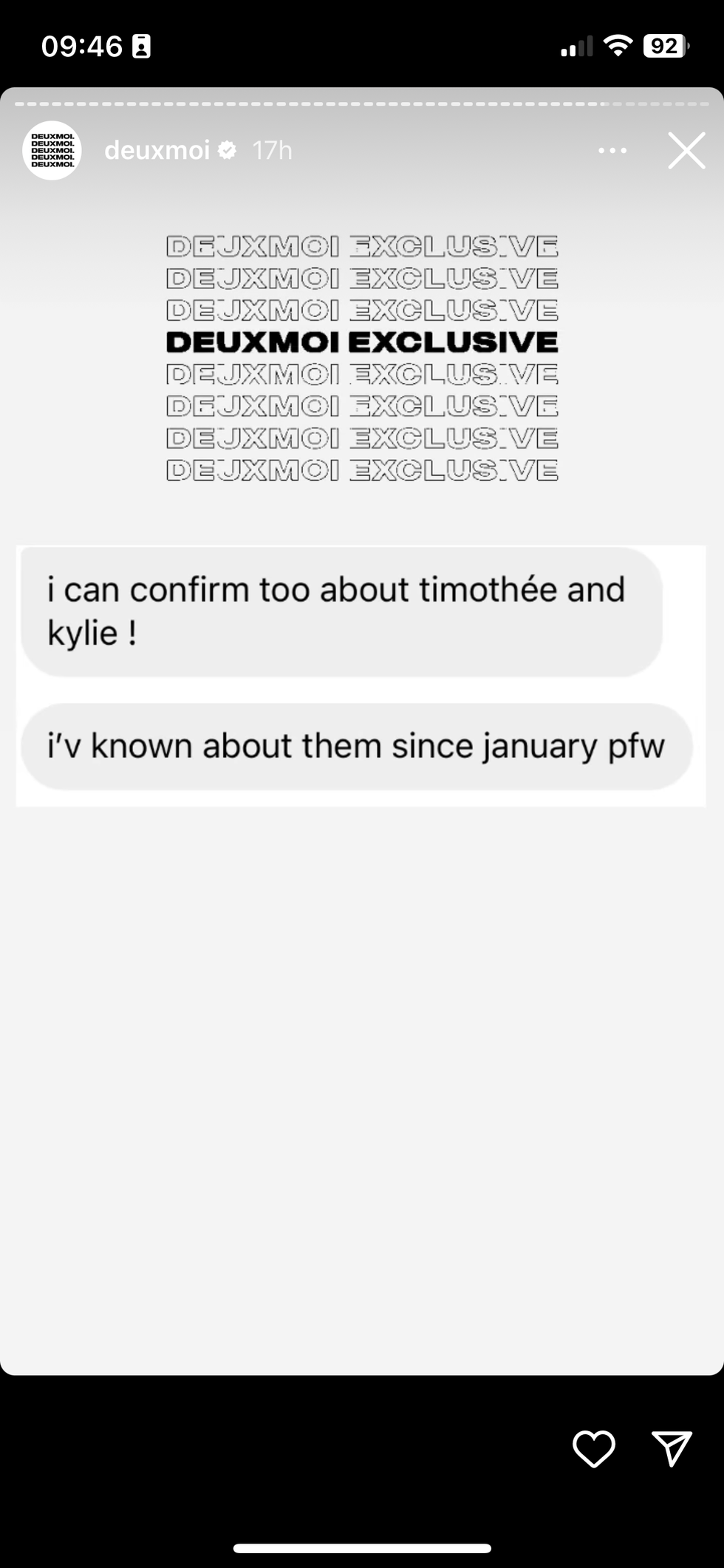 deuxmoi's submissions on kylie and timothée