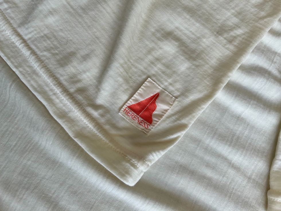 a red heart on a white sheet