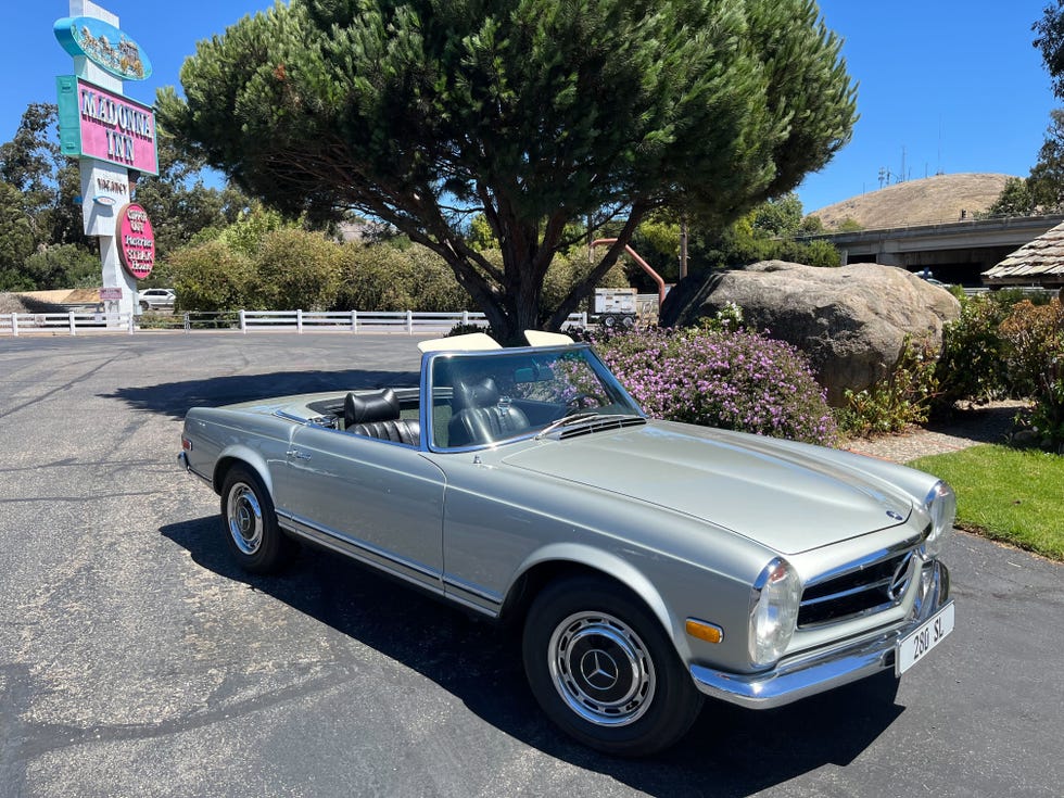 mercedes outside madonna inn