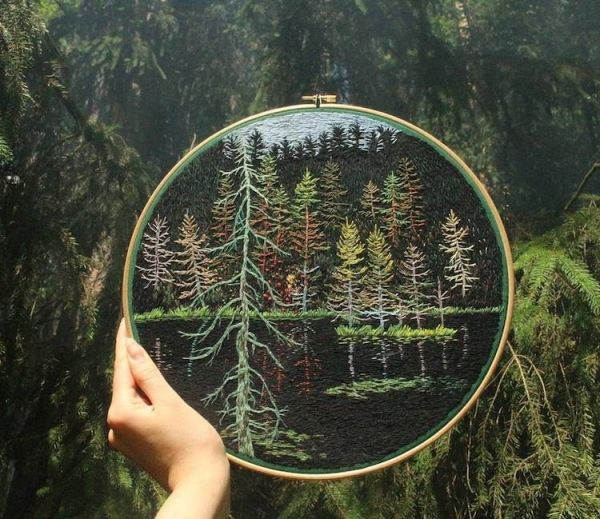工藝控必看！立陶宛藝術家jūra gric用針線打造絕美森林系刺繡