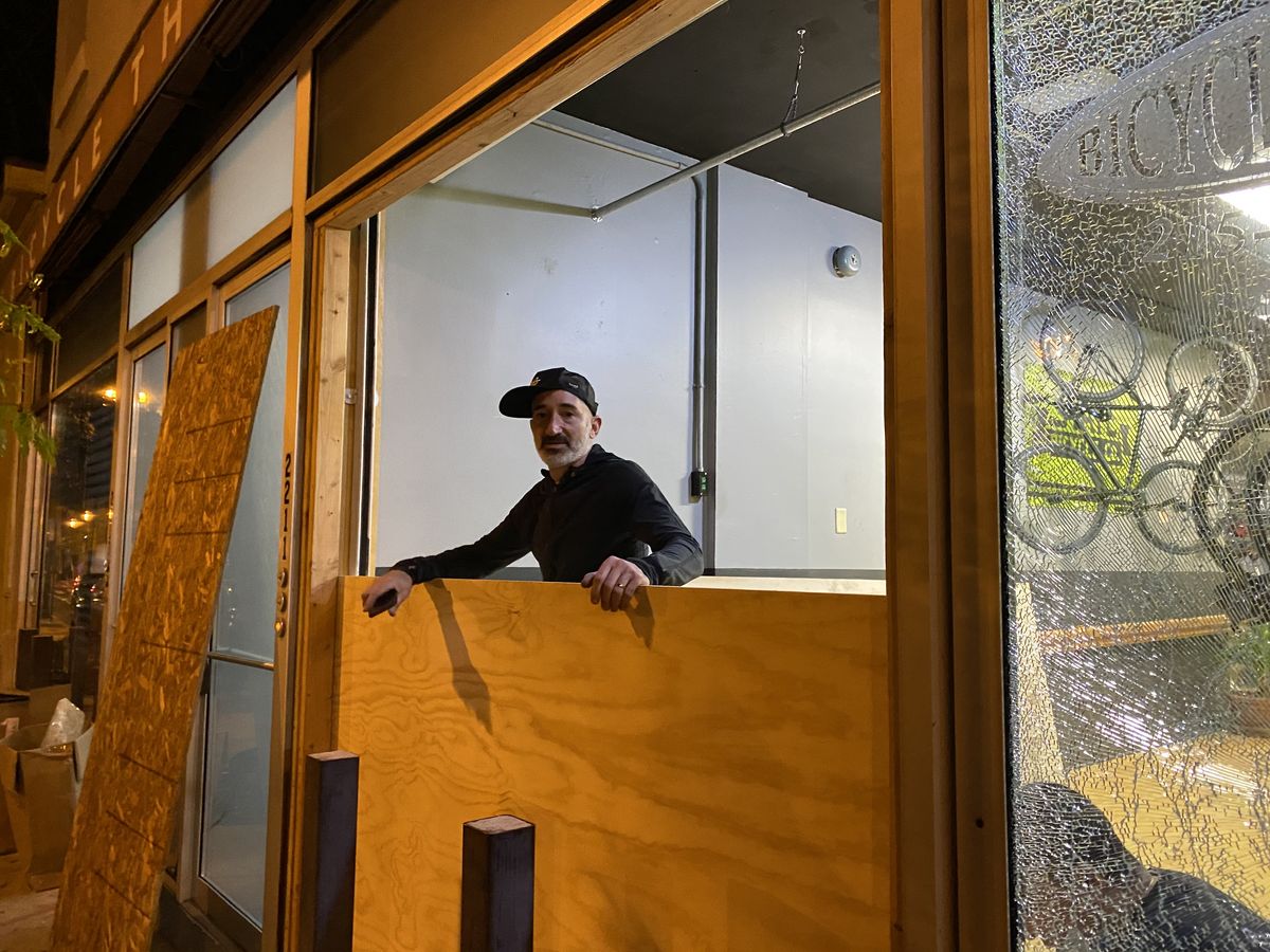 Bicycle Therapy Looted - Philly Bike Shop Rebuilding