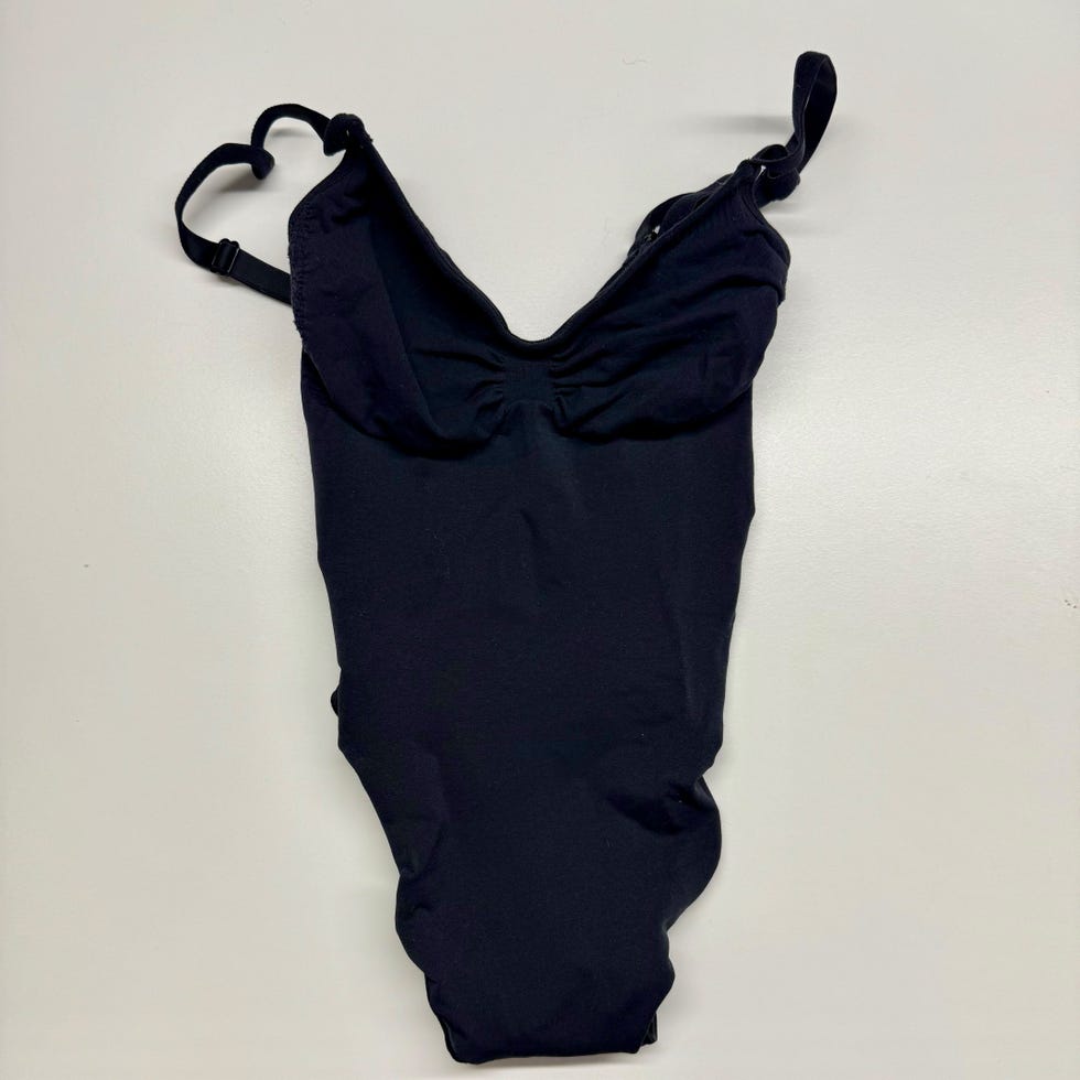 black bodysuit with adjustable straps
