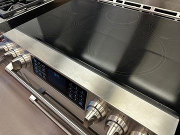 close up of an induction range