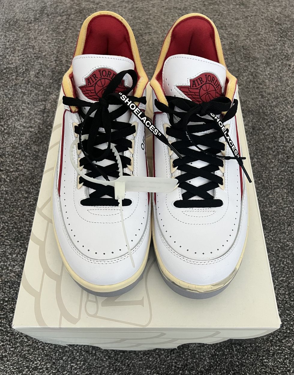 the author’s freshly repellent coated off white x nike air jordan 2s