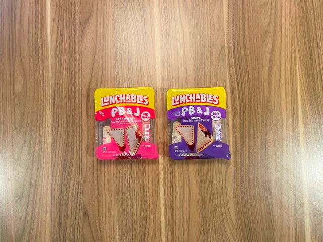 new lunchables peanut butter and jelly sandwiches