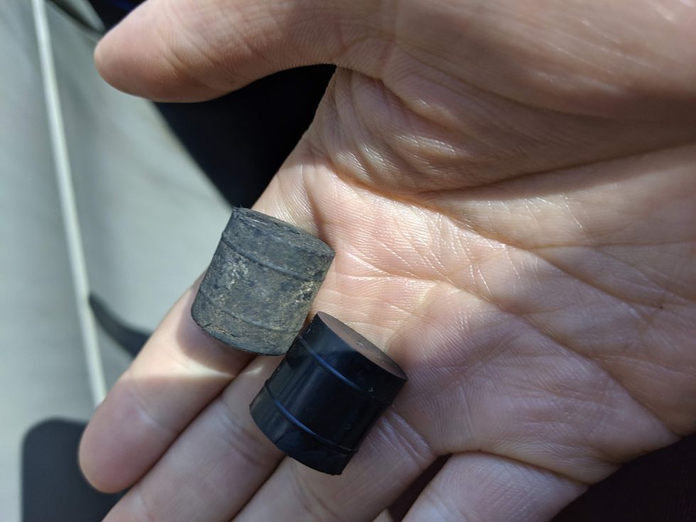 rubber bullet cartridges collected by the author from the kfar qaddum protest site