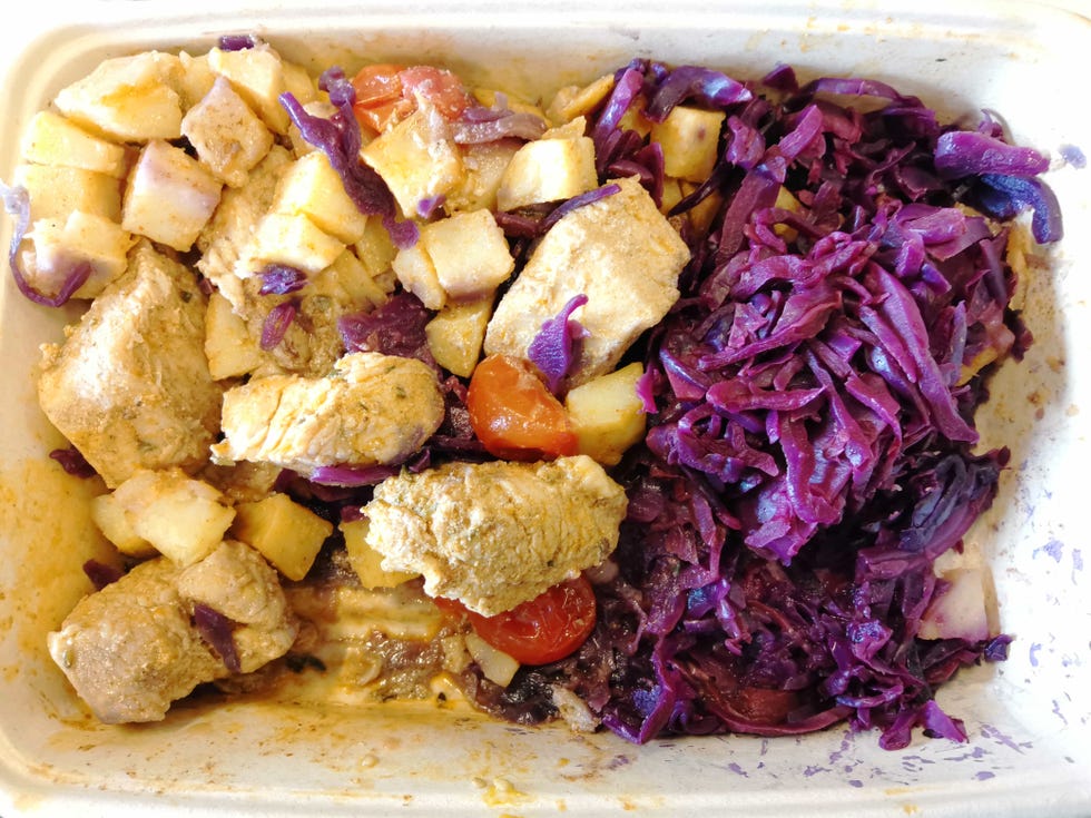calo braised cabbage and chicken