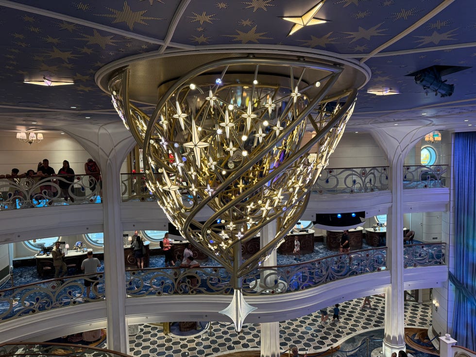 disney wish grand hall chandelier