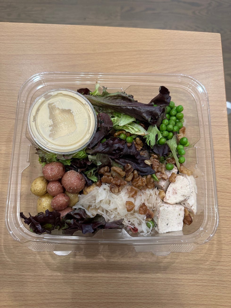 a tray of food
