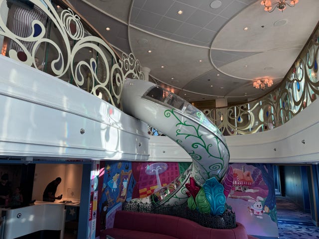 disney wish kids club slide entrance