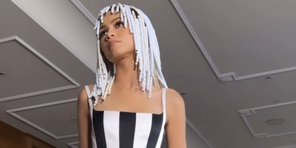 Zendaya Recreates an Iconic Venus and Serena Williams Look in a Black-and-White Ball Gown