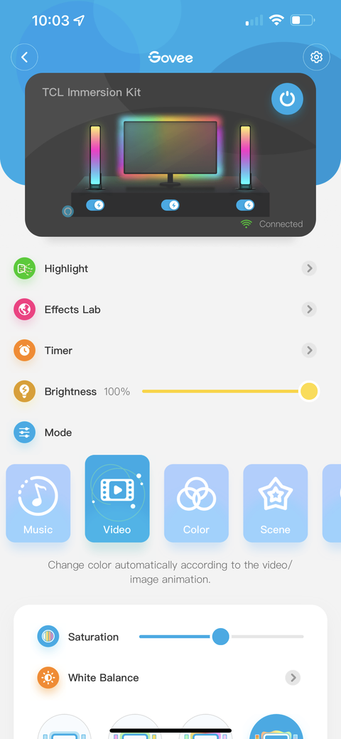 screenshot of app