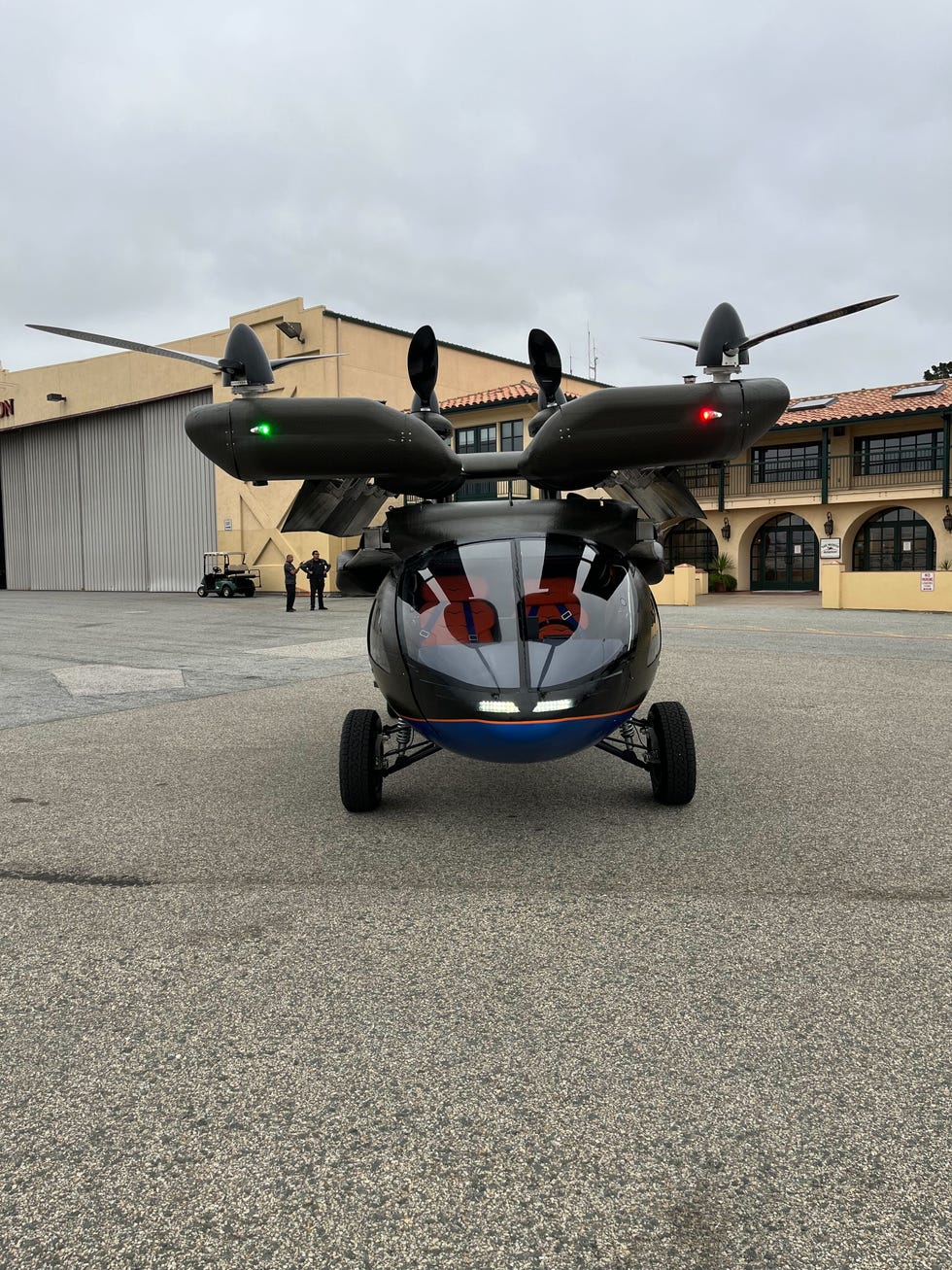 flying car at pebble beach 2023