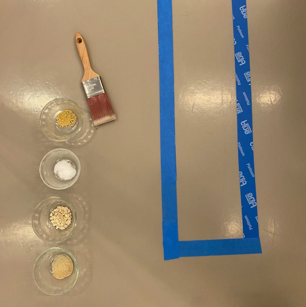 oatmeal, orzo, baking soda and sand for bare floor testing of robot vacuums oatmeal, orzo, baking soda and sand for bare floor testing of robot vacuums