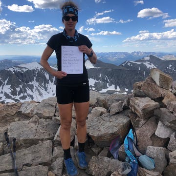becca jay holds up a list of names on the peak of a 14er each name is for a black person who was killed via police brutality or racial injustice becca jay holds up a list of names on the peak of a 14er each name is for a black person who was killed via police brutality or racial injustice