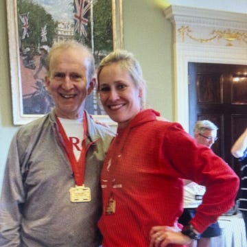 participants celebrating with medals after an event participants celebrating with medals after an event