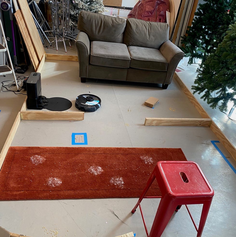 obstacle course used for testing of robot vacuums obstacle course used for testing of robot vacuums