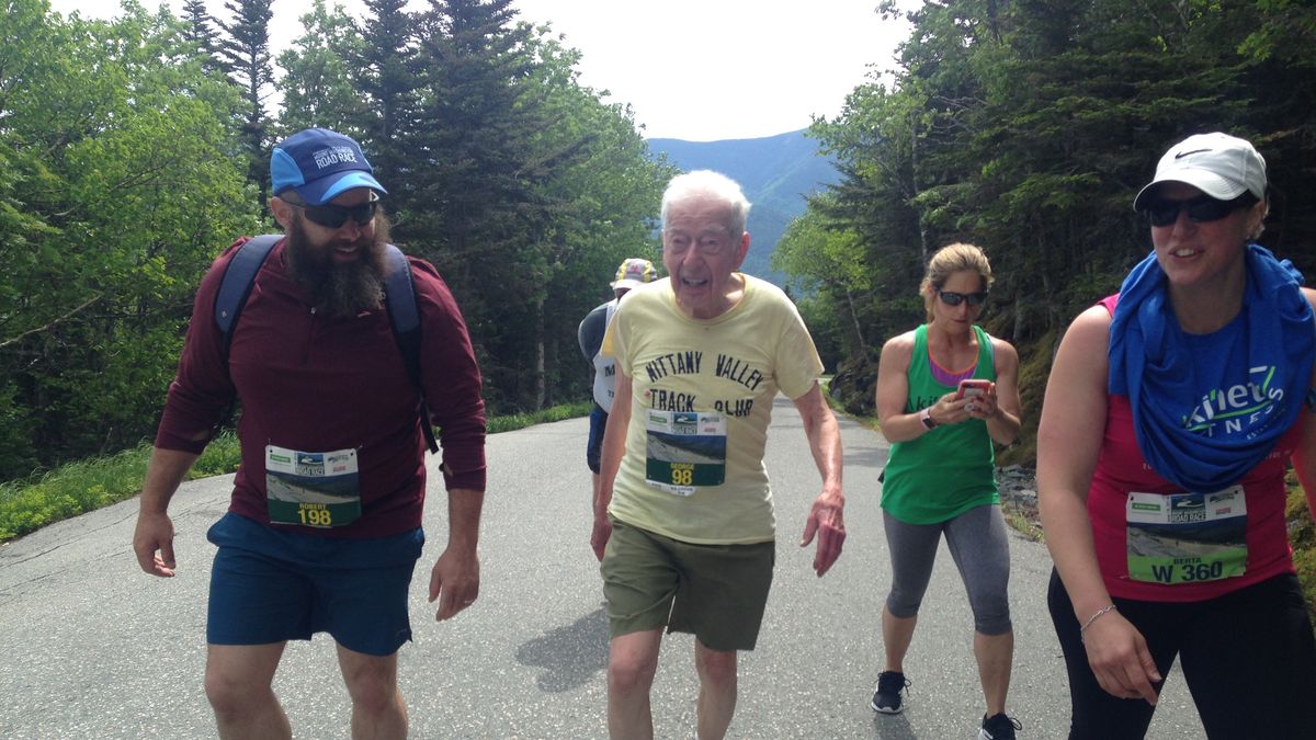 preview for 98-Year-Old George Etzweiler Completes 2018 Mount Washington Road Race