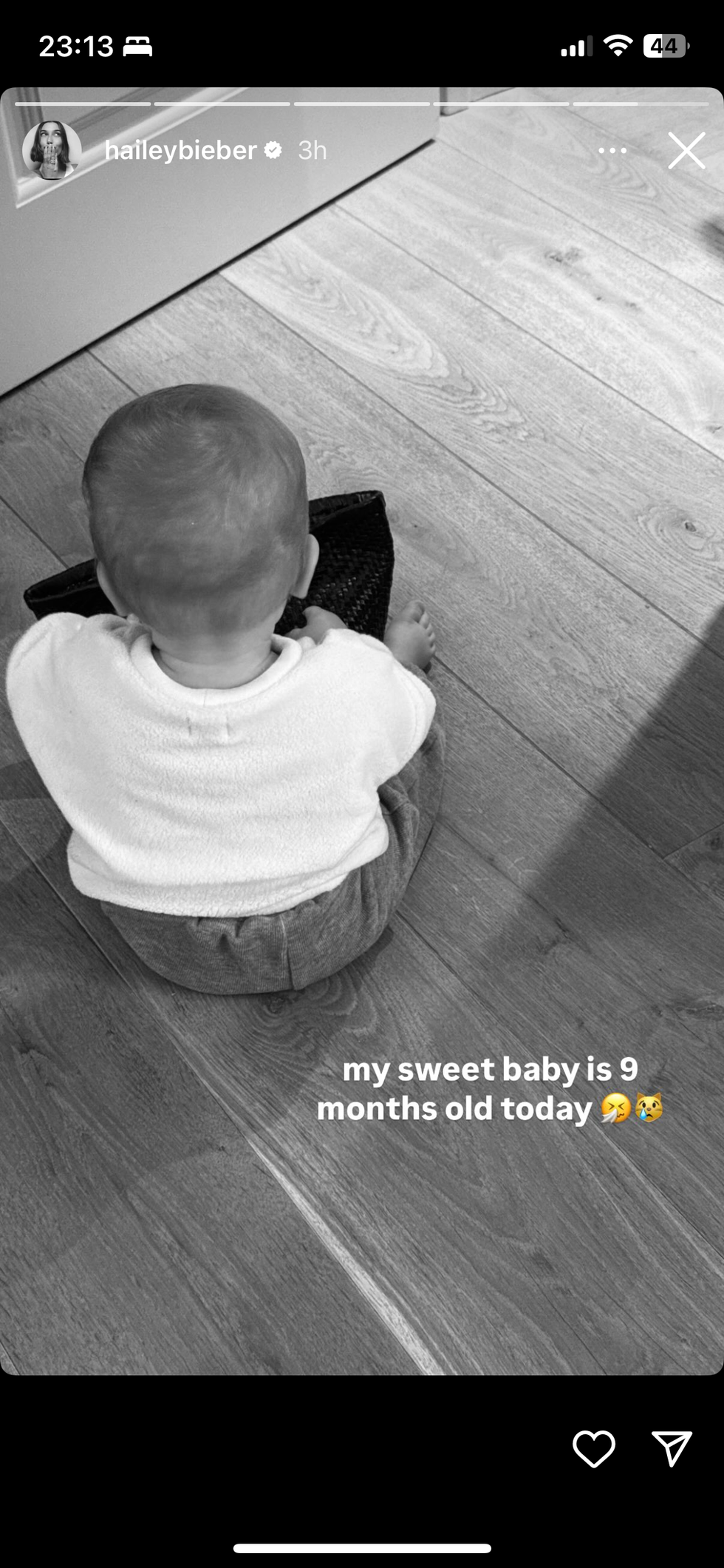 hailey bieber's new photo of jack