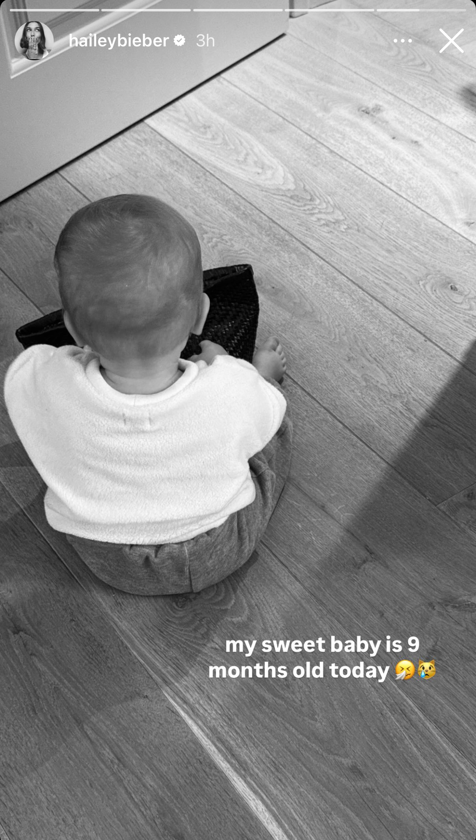 hailey bieber's new photo of jack