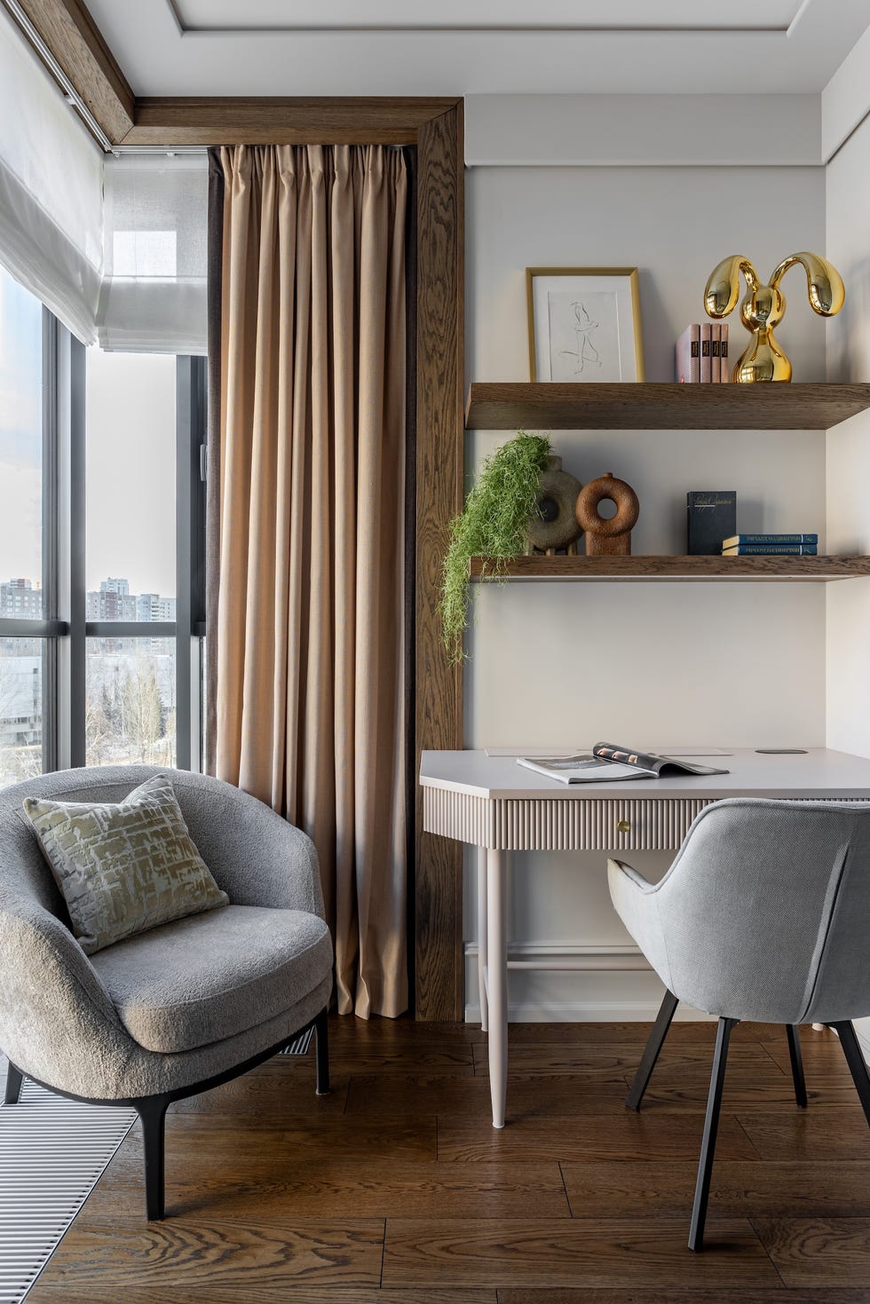 dos apartamentos y reorganizar 136 metros, así se diseno un hogar familiar funcional y luminoso