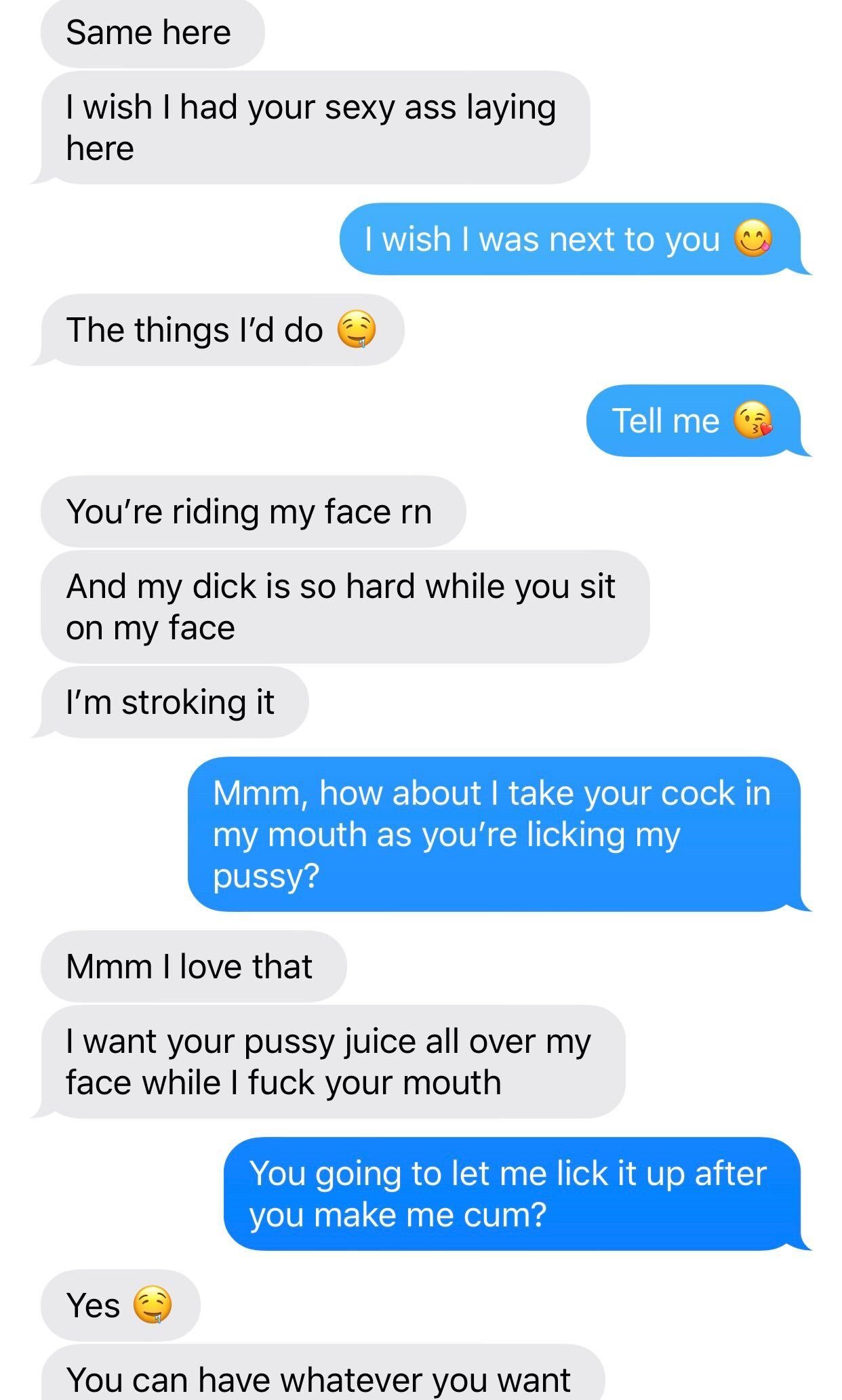 hotwife text conversation