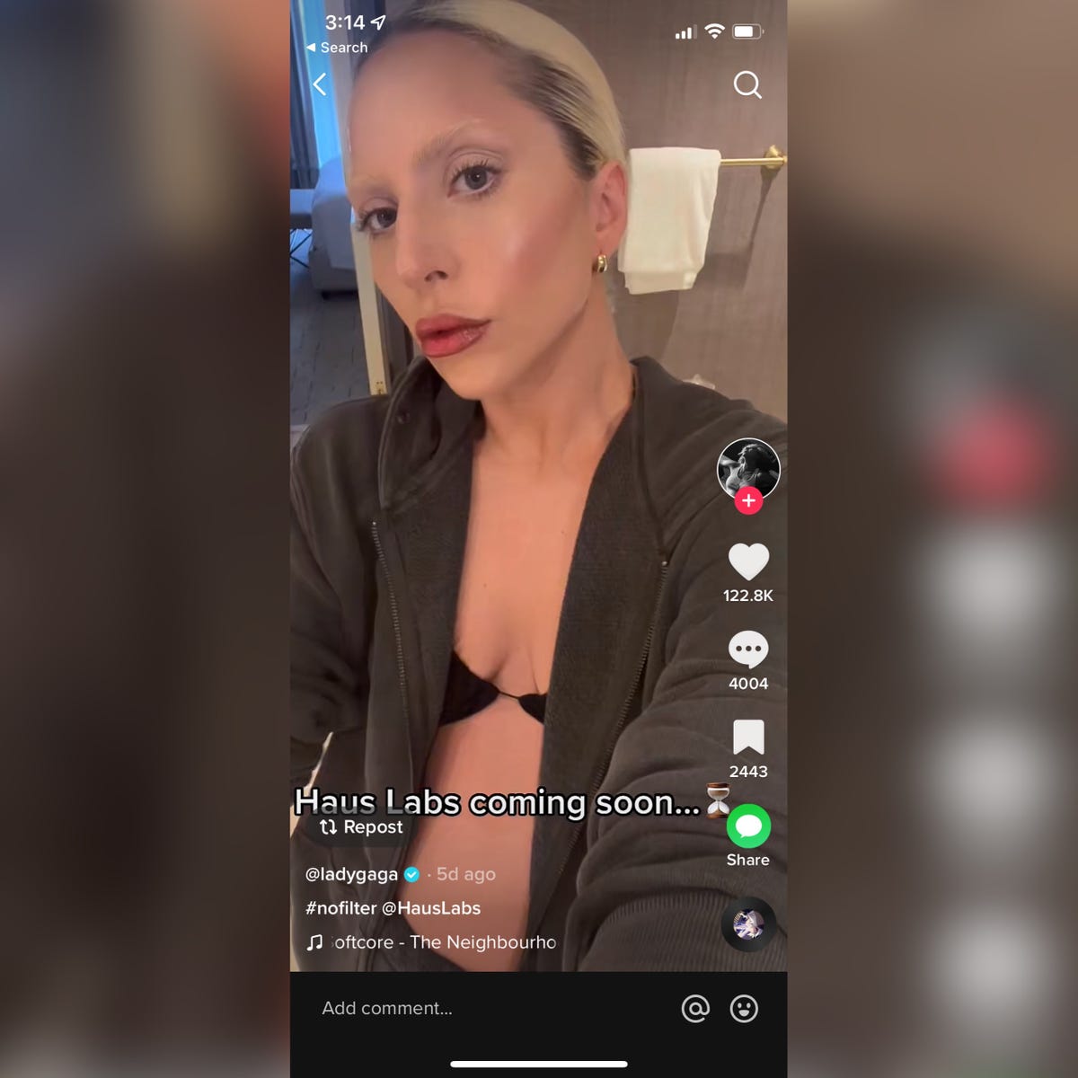 Lady Gaga Has Seriously Sculpted Abs In Bra Top In A TikTok Video