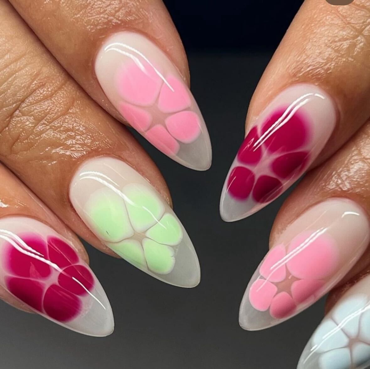 KXAMELIE Spring Nails,Light Pink Almond Shape Press on Nails India | Ubuy