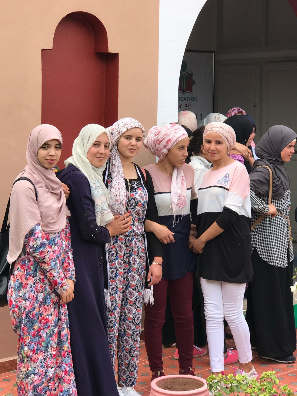 moroccan school girls from atlas mountains supported by education for all philanthropic organization