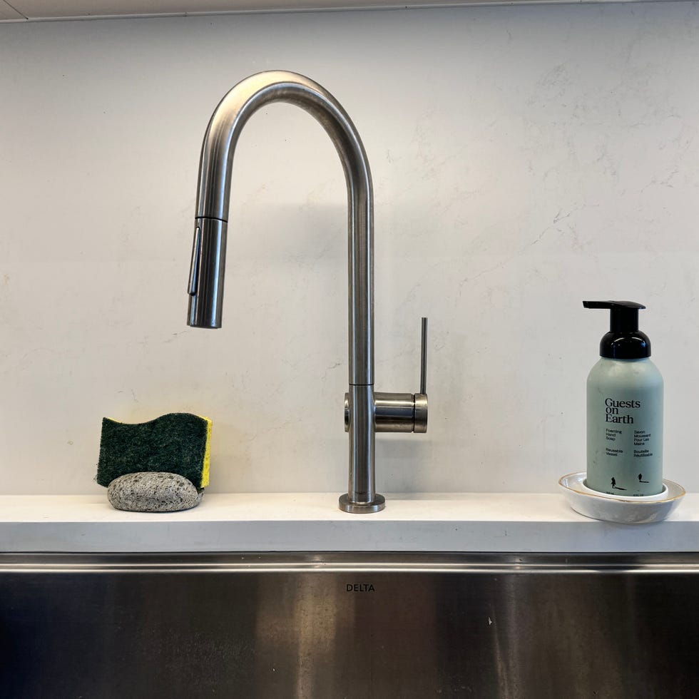 kitchen faucet testing a faucet in a kitchen