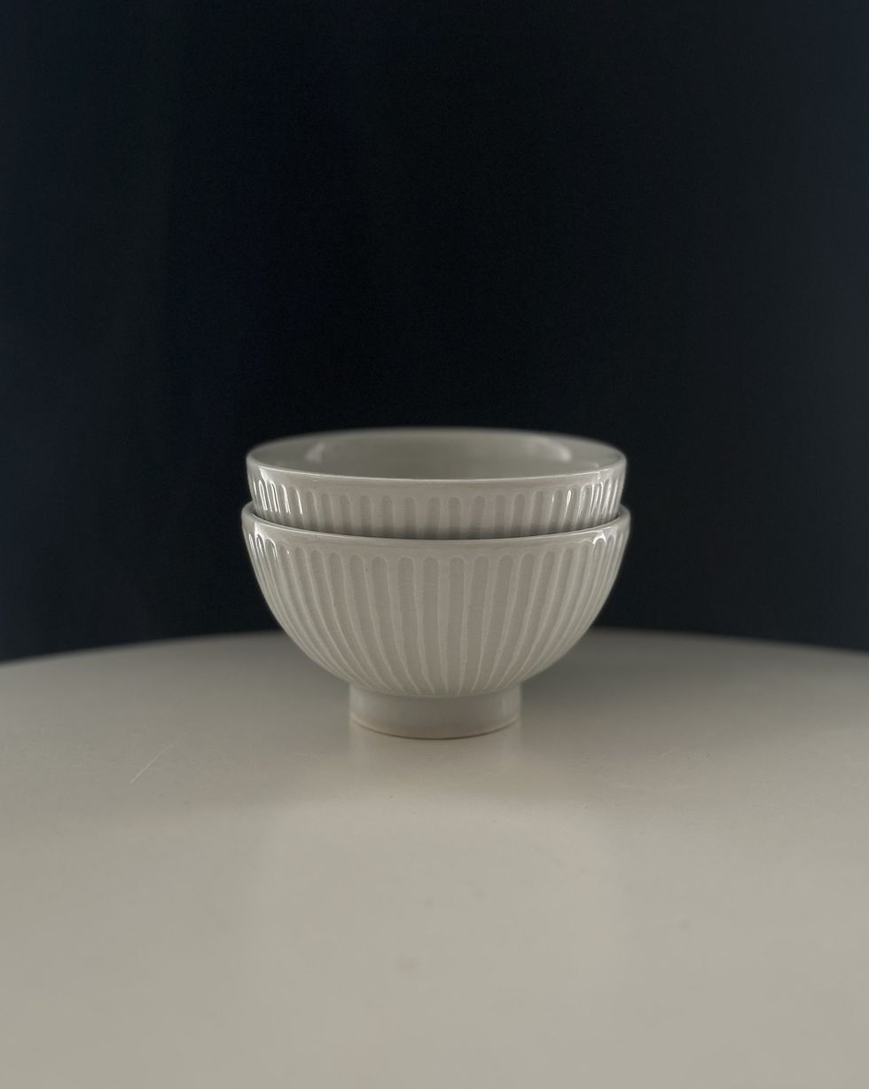 a small white bowl