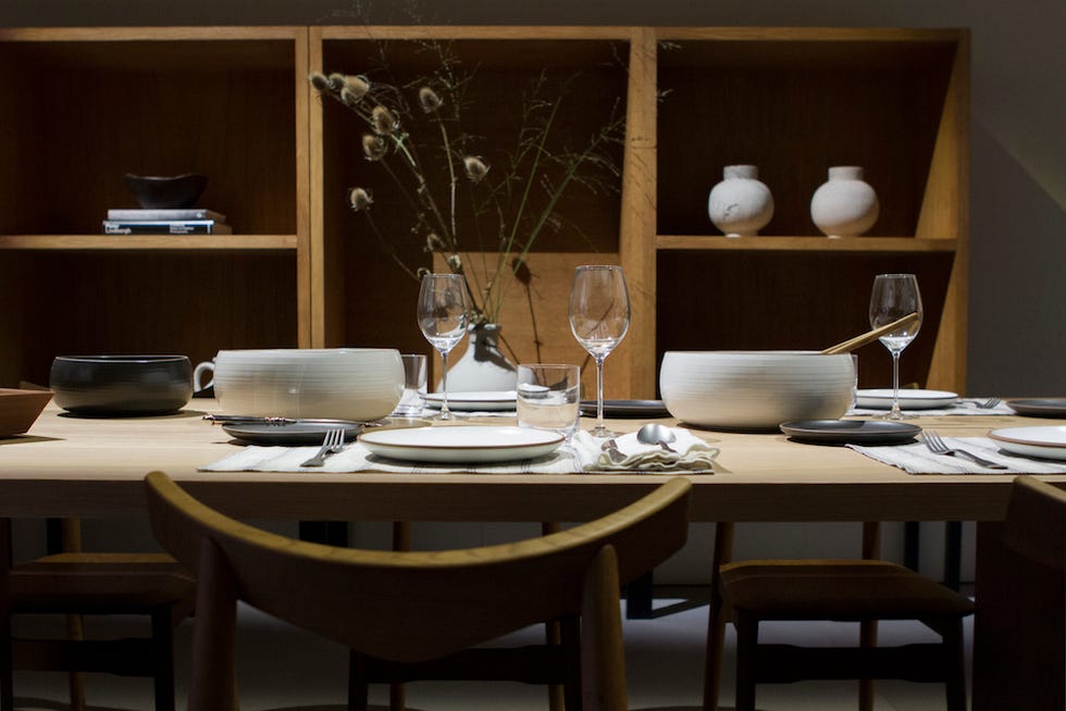 The dining area at Zara's pop-up