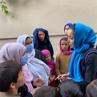 This is an image roxana saberi in kabul