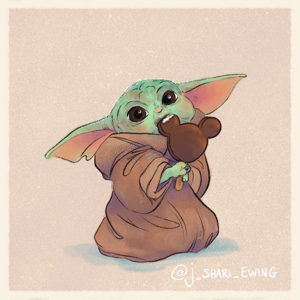 Yoda, Illustration, Cartoon, Fictional character, Art, 