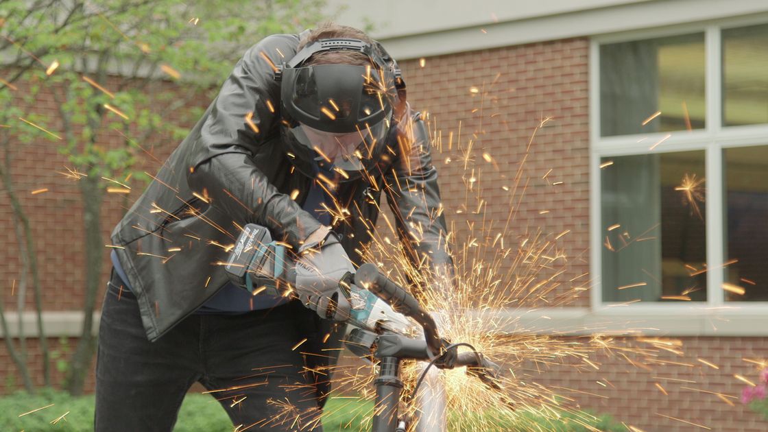 preview for Watch Us Cut This 'Angle Grinder-Proof' Bike Lock