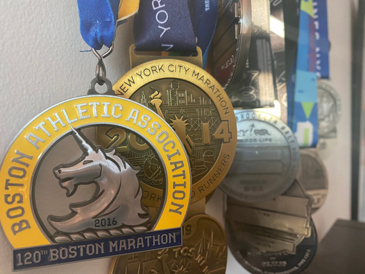 Boston Strong - Boston Marathon Medal Display - Blue Diamond Displays