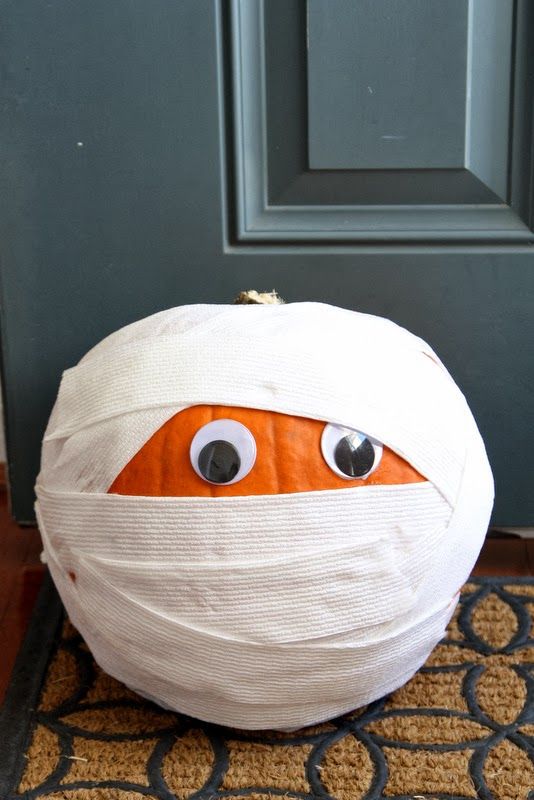mummy no carve pumpkin