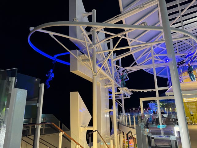 crown edge obstacle course on royal caribbean icon of the seas