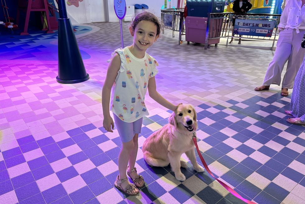 royal caribbean chief dog officer, rover, on the icon of the seas
