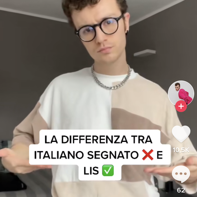 lis linguaggio italiano dei segni tik tok