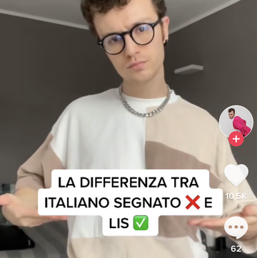 lis linguaggio italiano dei segni tik tok
