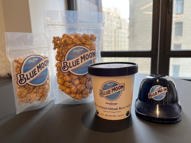 blue moon beer ice cream