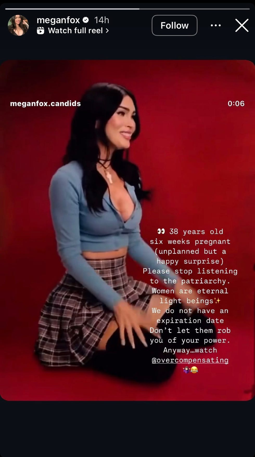 megan fox instagram story from may 21, 2025