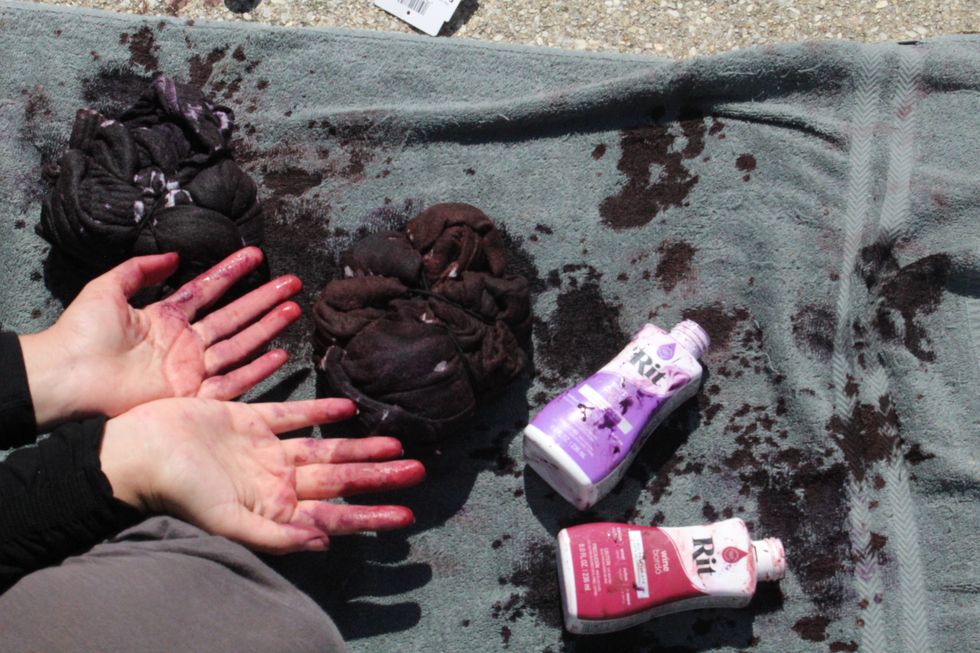 Pink, Water, Hand, Glove, Leg, Finger, Foot, Soil, Nail, Flesh, 